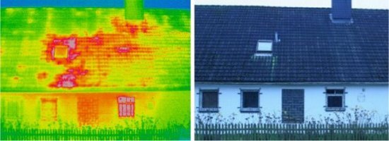Thermografie zur Visualisierung von Wärmeverlusten